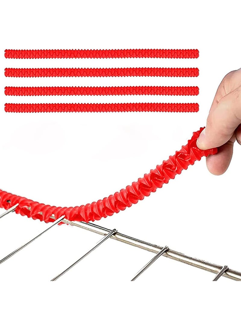 Oven Rack Shields,2 Pack Silicone Oven Rack Guards,Heat Resistant Oven Rack Shields,14 Inches Oven Rack Edge Cover Liner,Prevent Hand/Arm Against Burns(Red) - Image 3
